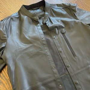 John Varvatos 100% genuine black leather jacket - Men’s size medium